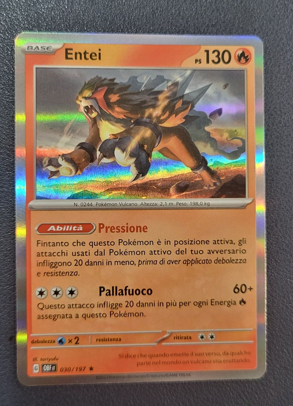 Pokémon Carte collezionabili: Pokemon 030/197 Entei Holo IT – Usato da Lugano venduto da pan_5zpg
