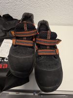 Sievi Arbeitsschuhe Grösse 41 Schwarz Orange Klettverschlus
