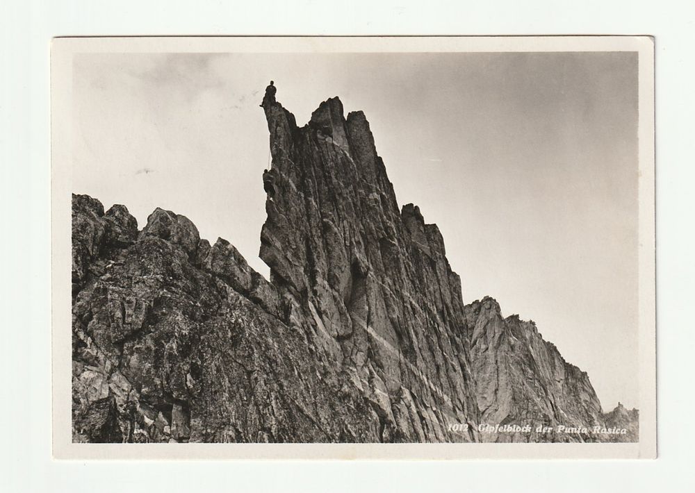 Gipfelblock der Punta Rasica, Graubünden 1937 (Gebraucht) in St Gallen ...