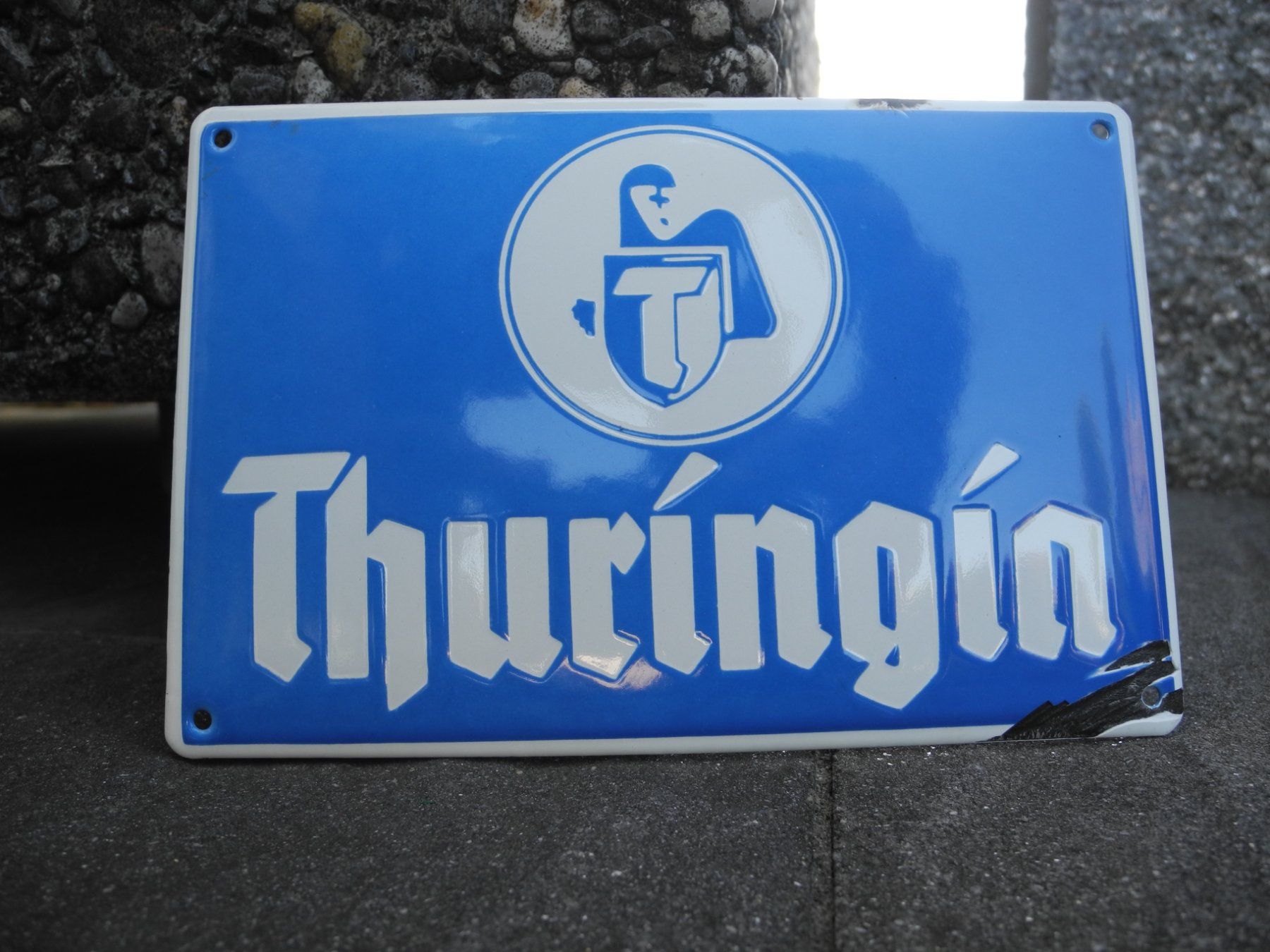 Insegne: ALTES ORIGINAL VERSICHERUNGSSCHILD   EMAIL – Usato da Reinach AG venduto da Huckleberrysix
