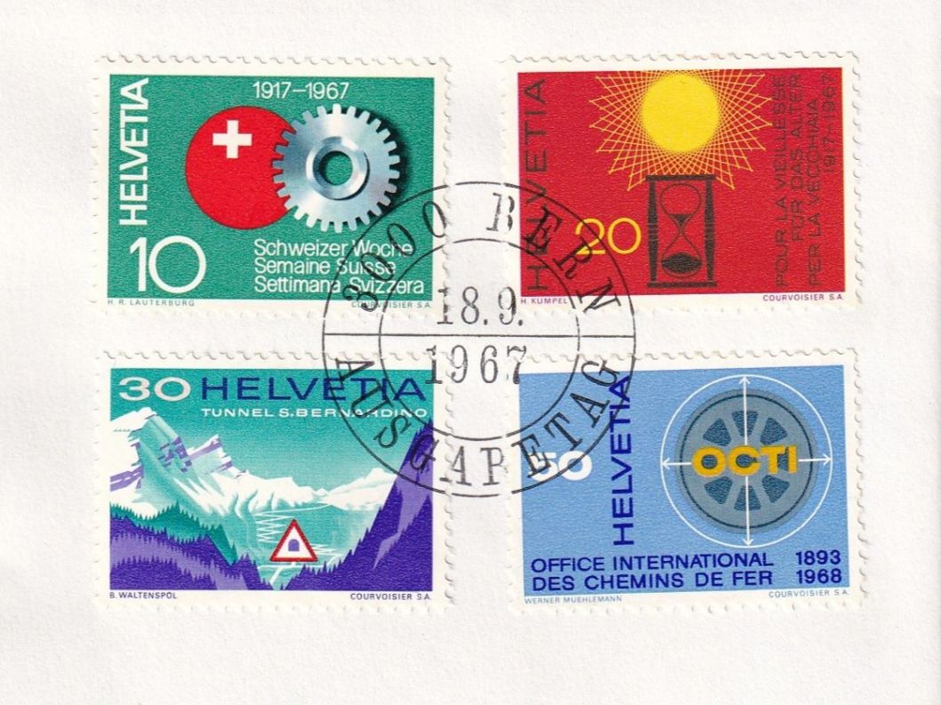 Tutti i francobolli: CH 1967, FDC, Werbemarken, SBK 449-452 – Nuovo (secondo la descrizione) da Castione venduto da Rx-stamps 1