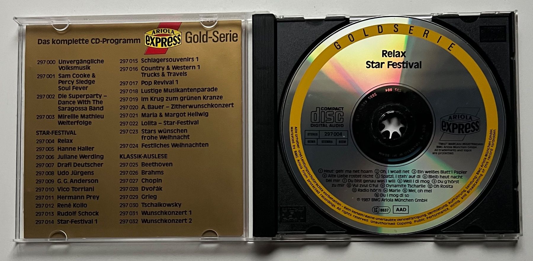 CD: Relax / Star Festival – Usato da Näfels venduto da rottabi 2