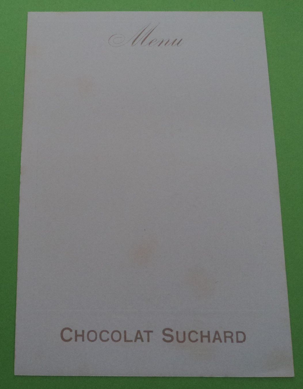 Documenti: Chocolat Suchard 4 Werbe Menükarten Vögel. – Usato da Basel venduto da maripas17 4