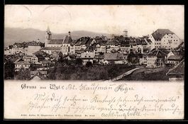 AK Wyl, Ortsansicht mit Kirche
