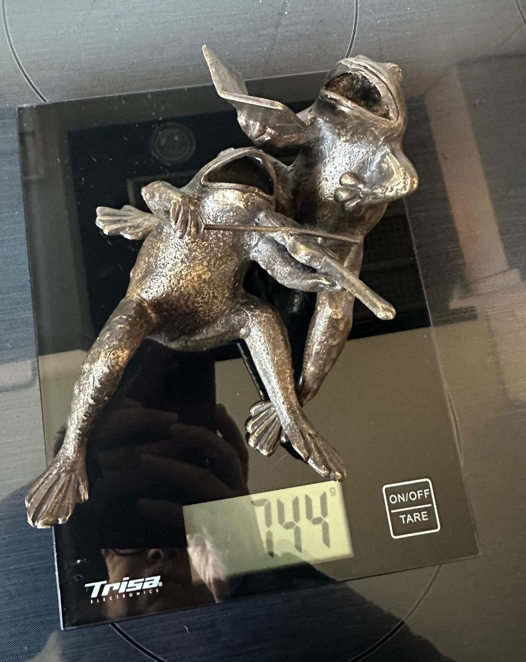 Tutte le decorazioni: 2 Frösche aus Bronze – Usato da Zürich venduto da brazerola 5