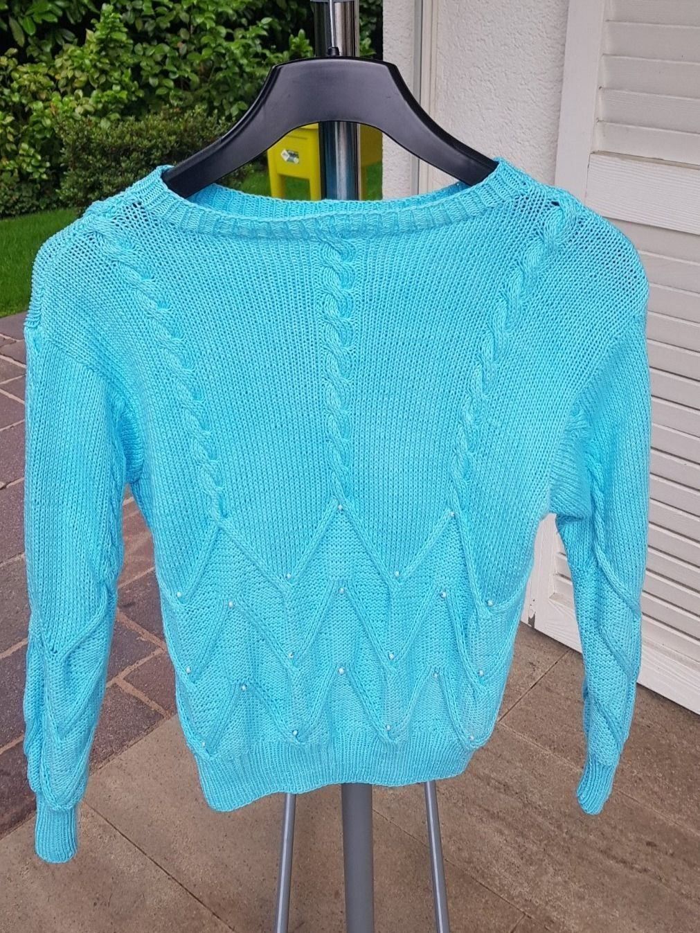 Maglioni & Felpe: Pullover Garn Vintage türkis – Usato da Mörschwil venduto da wunderkiste44 7