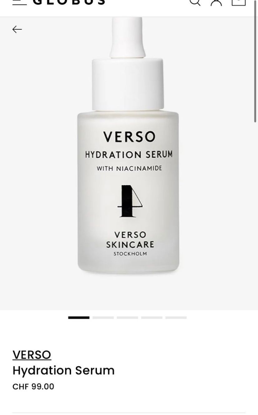 Cura del viso: VERSO HYDRATION SERUM 30ML Ladenpreis CHF99.00 Neu – Nuovo e nell'imballaggio originale da Zürich venduto da deruja 5