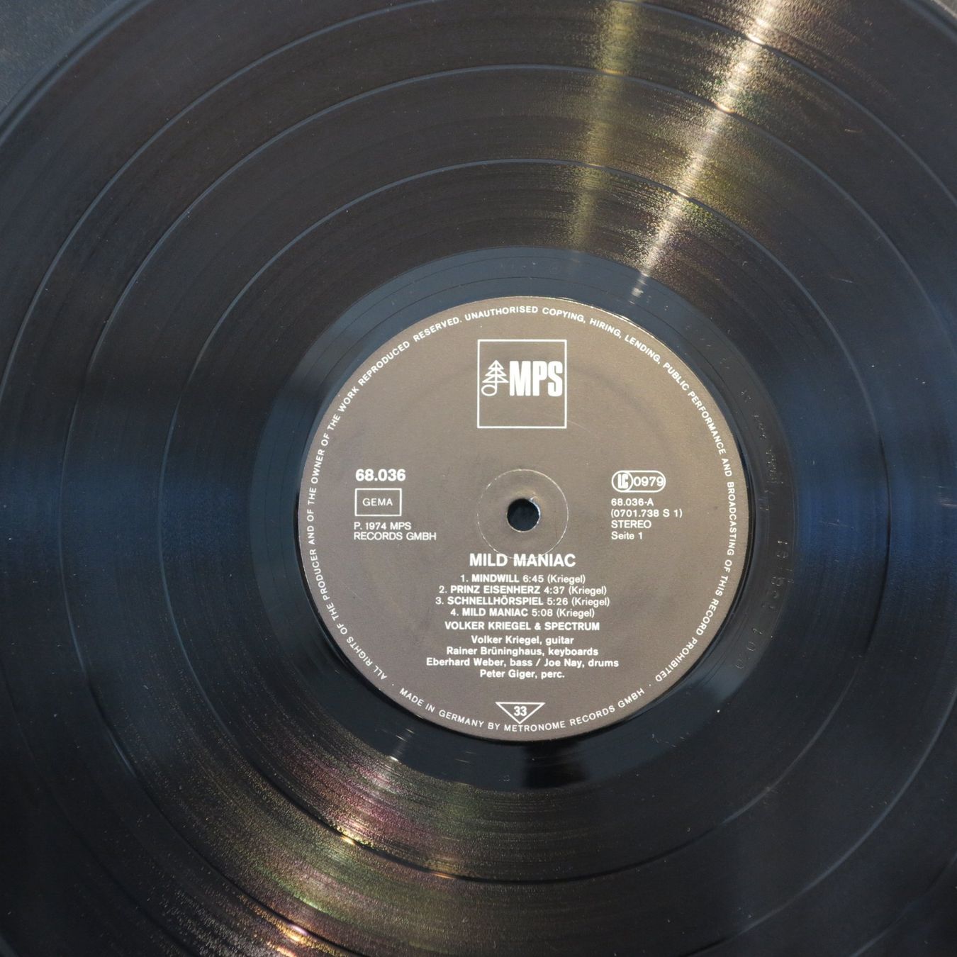 Dischi in vinile: Volker Kriegel & Spectrum - Mild Maniac / LP – Usato da Zürich venduto da Naim60 3