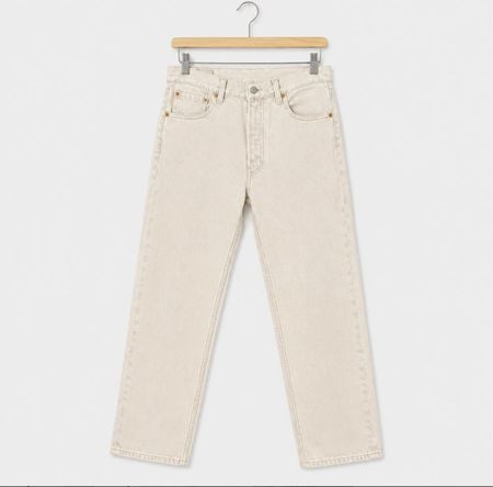 Jean Levi's 501 Vintage – Beige/Écru – Made in USA – 30x32