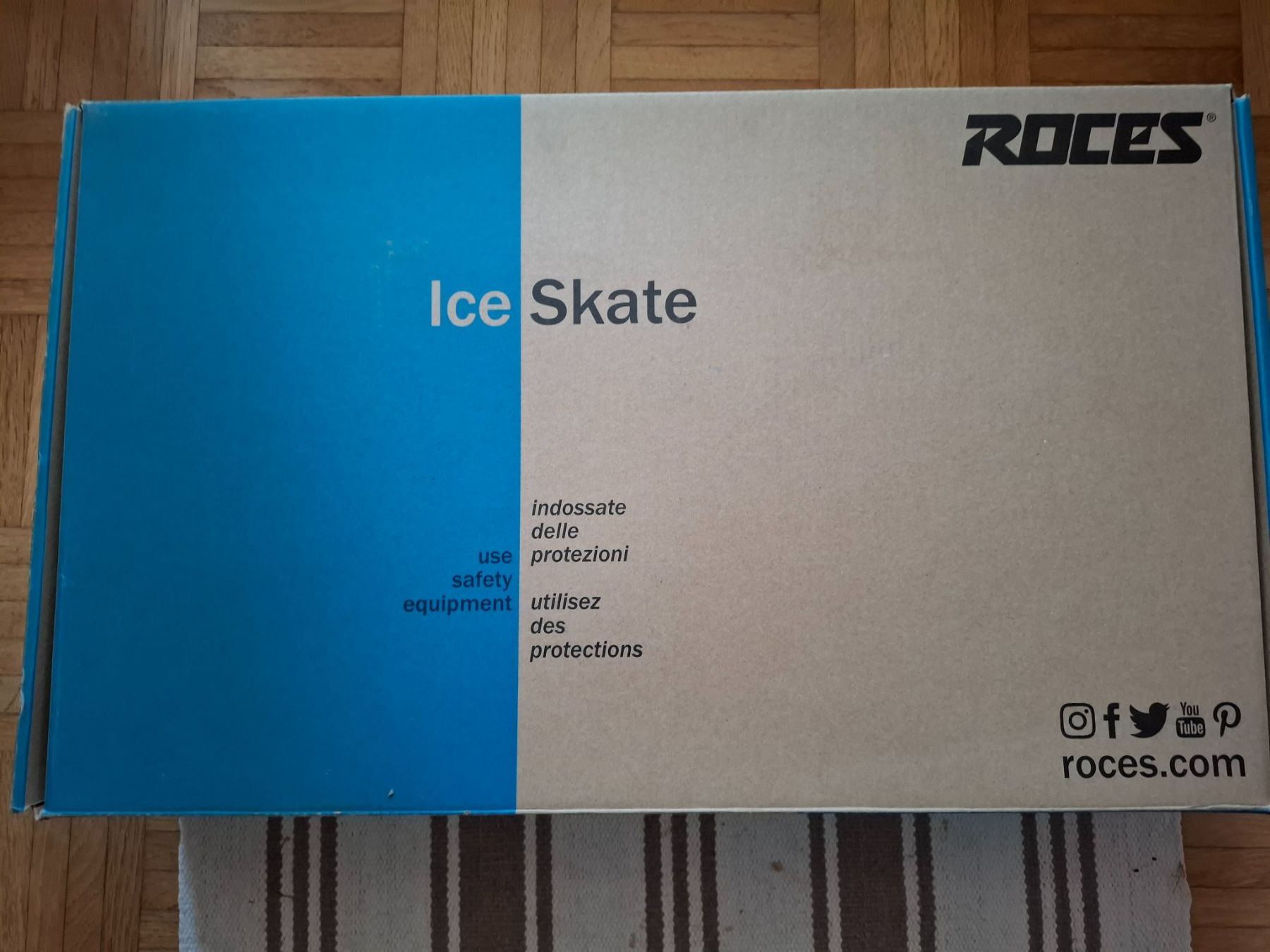 Pattini da ghiaccio: Schlittschuhe ROCES, Gr.44 weiss, neu – Nuovo (secondo la descrizione) da Zürich venduto da Sonnebluemeli 8