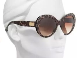 Dolce & Gabbana Sonnenbrille DG4295 braun Leomuster Leo rund