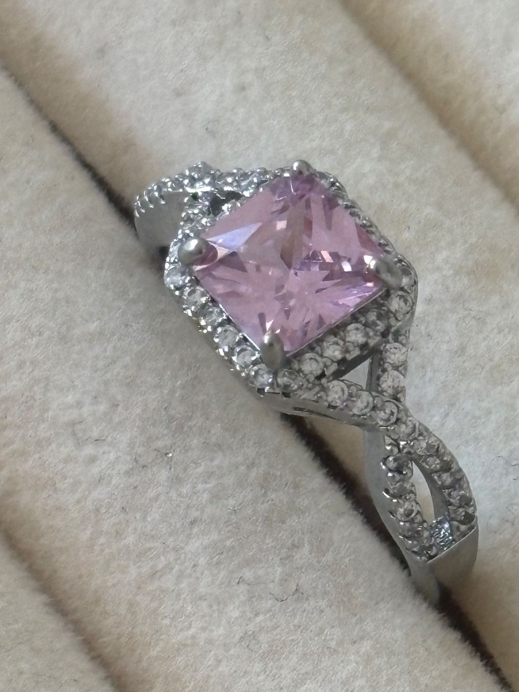 Ringe: Luxus Elegante Gr.19/9 Ring Farbe: Silber/Rosa – Neu (gemäss Beschreibung) aus Biel-Bienne von Roserosse13 1