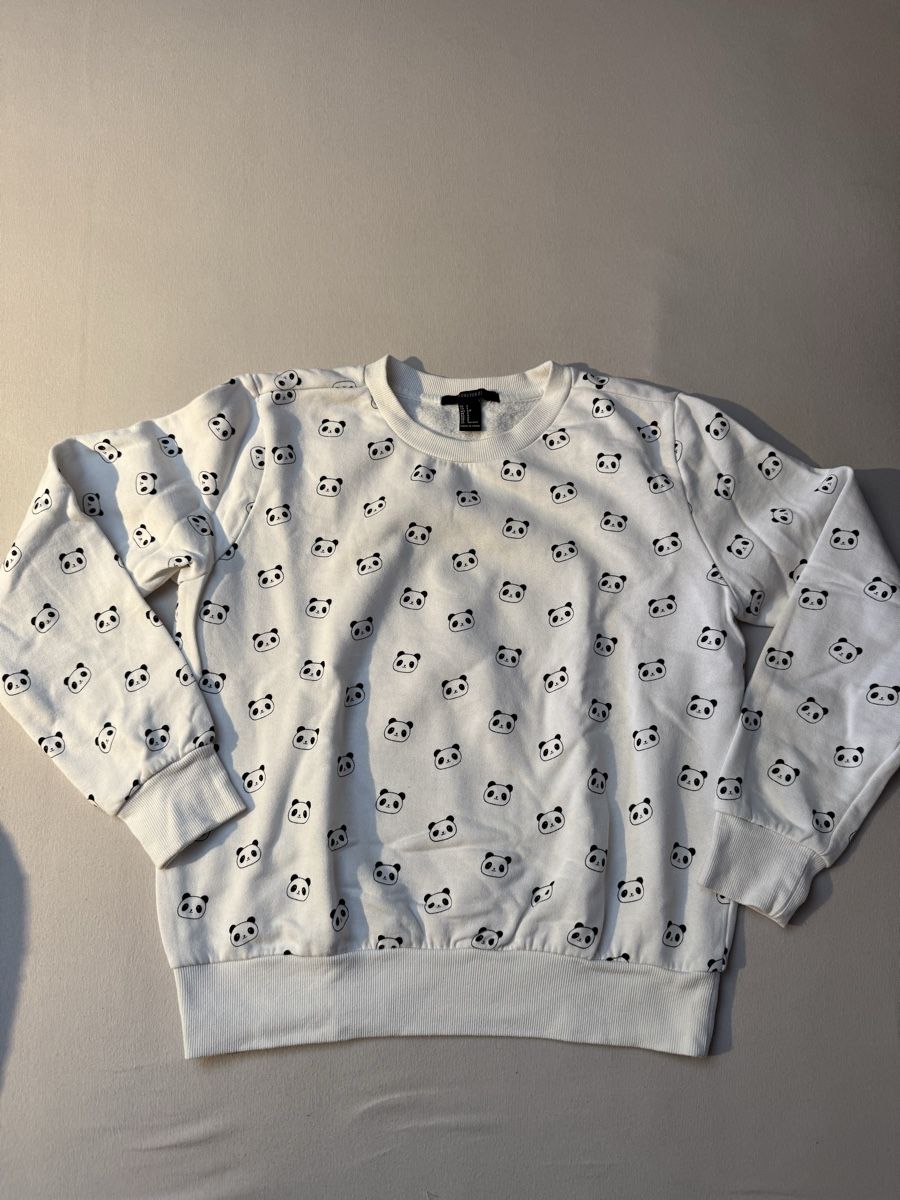 Pullover & Sweatshirts: Pull Panda blanc – Neu (gemäss Beschreibung) aus Porrentruy von fee_24