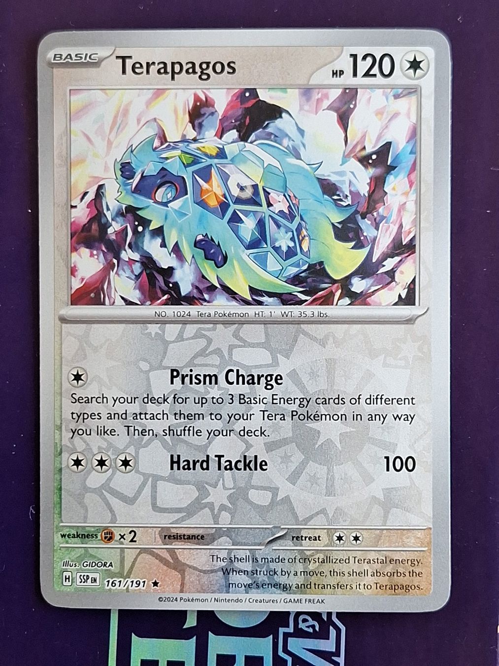 Pokémon Carte collezionabili: Terapagos - Reverse Holo - Pokemon Surging Sparks – Usato da Altstätten SG venduto da GGsGameshop