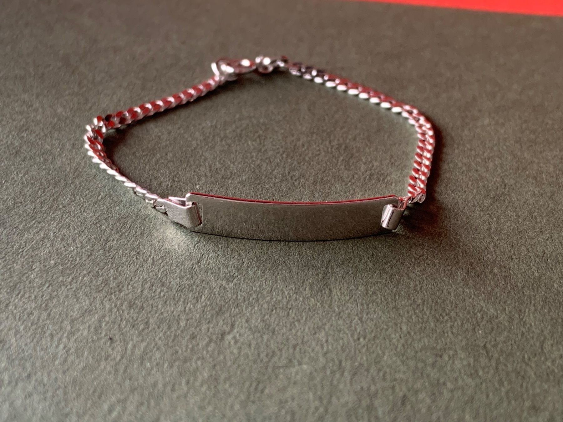 Armbänder & -reifen: Kinder-Namenskette (16 cm) silber – Gebraucht aus Laufen von Bellebellezza
