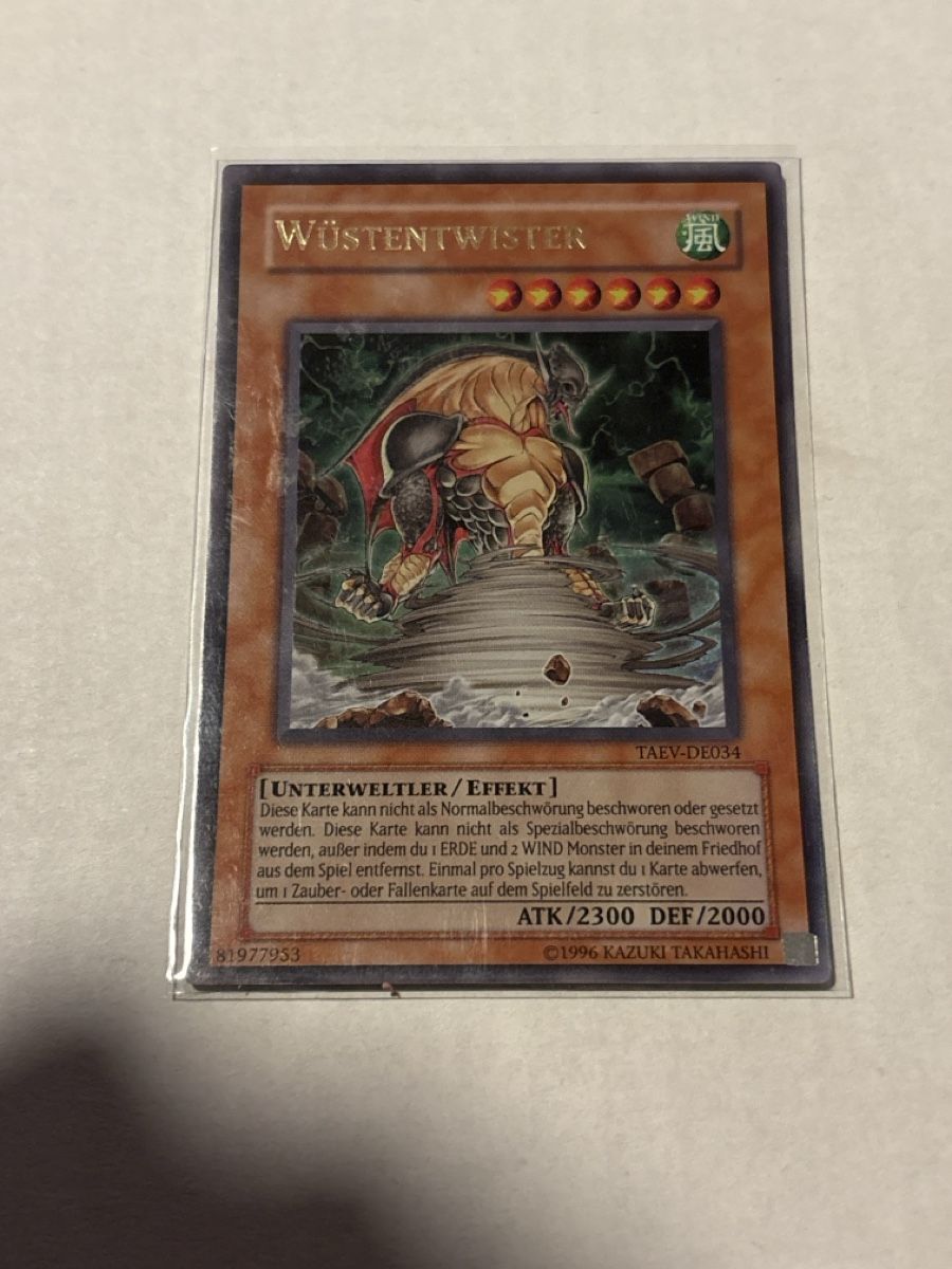Yugioh Carte collezionabili: Yu-Gi-Oh Wüstentwister TAEV-DE034 – Usato da Speicherschwendi venduto da YugisKartenKammer