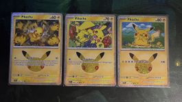 Pokemon 30th Anniversary - Pikachu Sammling ab 1.- 🔥 DE