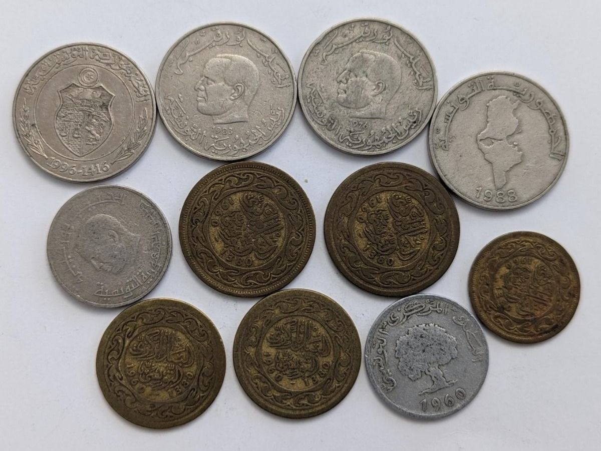 Alle Münzen: Tunisia circulating coins,delivery mi September – Gebraucht aus Porrentruy von jmbechir 1