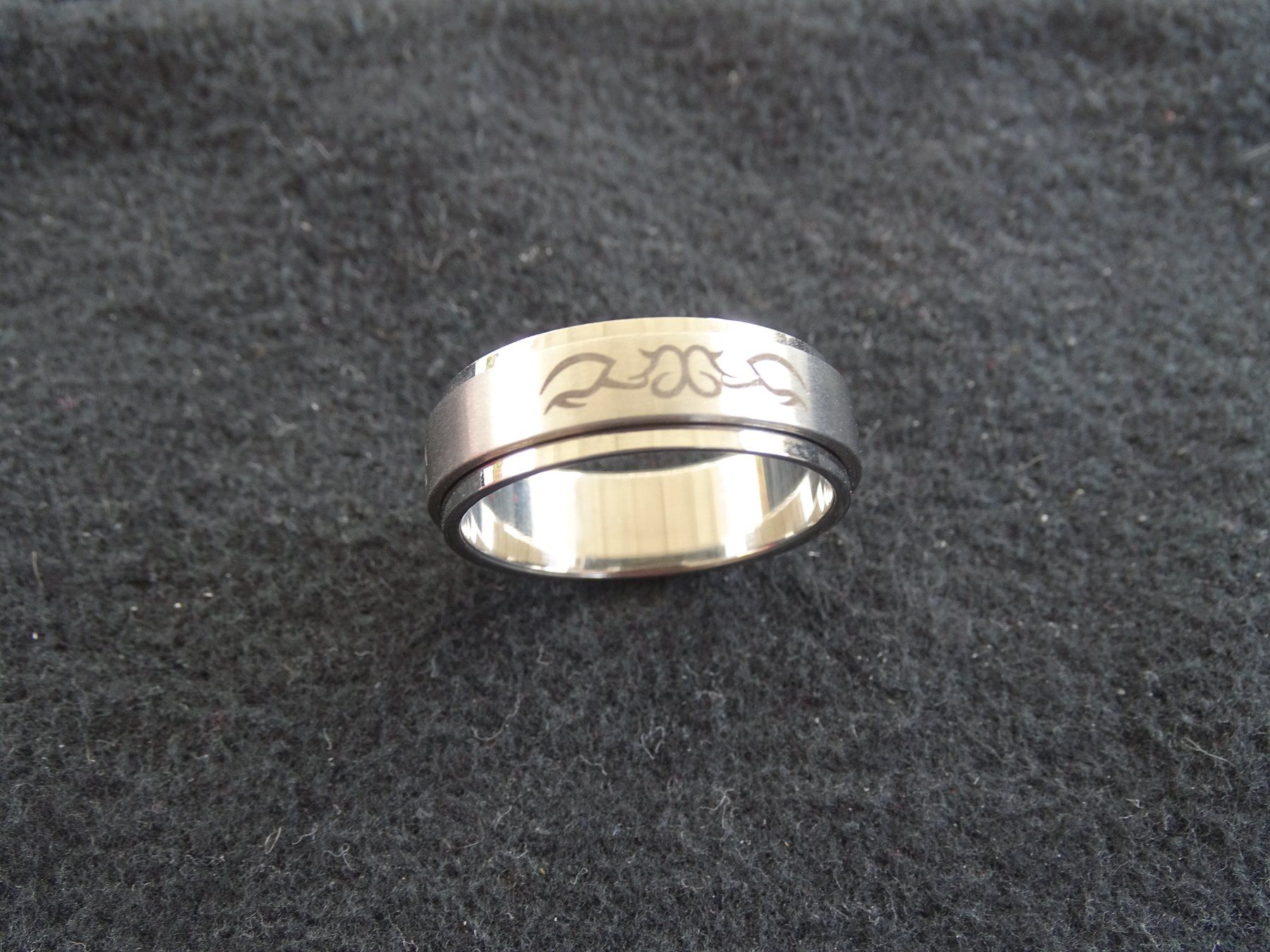 Anelli: Ring Edelstahl Tattoo drehbar – Nuovo (secondo la descrizione) da Obergerlafingen venduto da STOGS 2