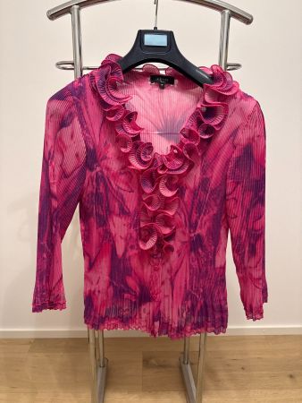 Pinke Rüschenbluse Kriss - Gr. M