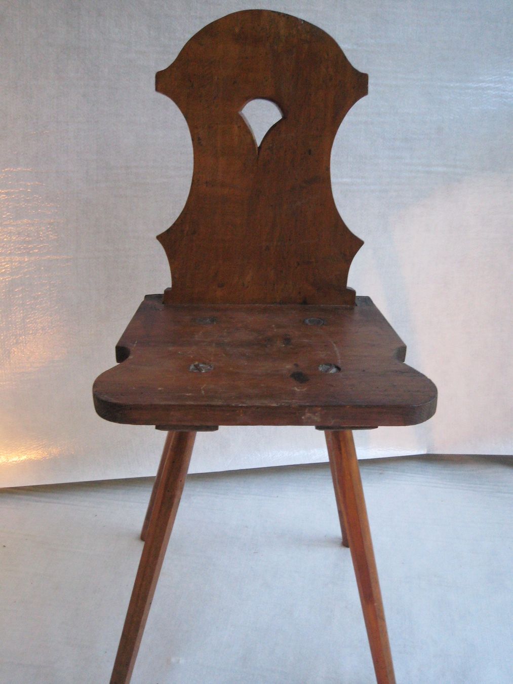 Stühle: Original rustikaler Biedermeier Bauerstuhl – Gebraucht aus Emmenbrücke von mike62