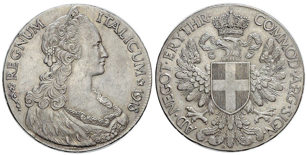 Alle Münzen: Italienisch-Eritrea, Taler 1918 Rom – Gebraucht aus Chiasso von Novamarketing