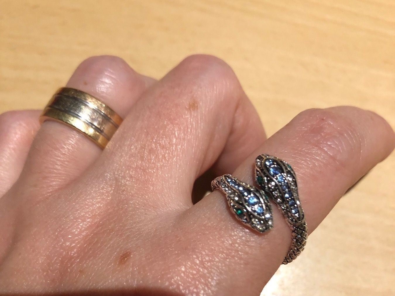 Anelli: Ring mit Schlange ( One Size) / Nr.18 – Nuovo e nell'imballaggio originale da Gams venduto da Mariawicca 1