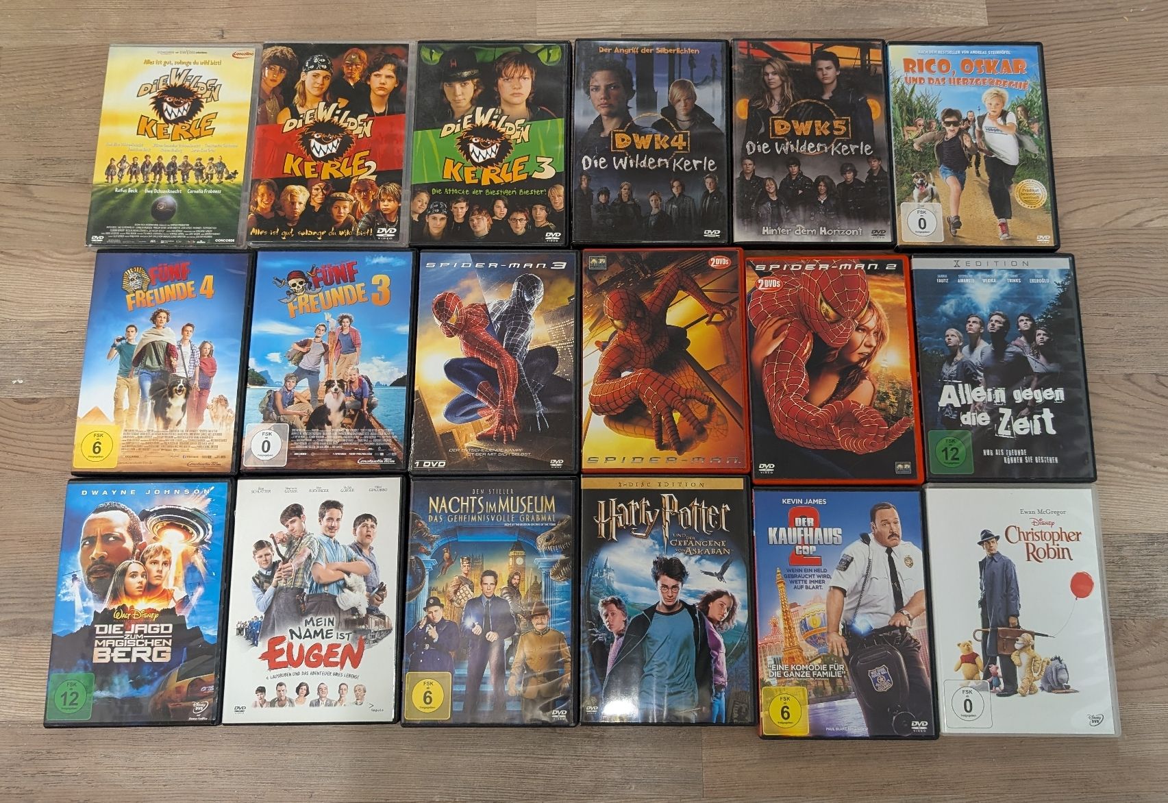 Alle DVDs: 18x DVD Kinder/Jugendfilme – Gebraucht aus Beinwil/Freiamt von 1Lar1