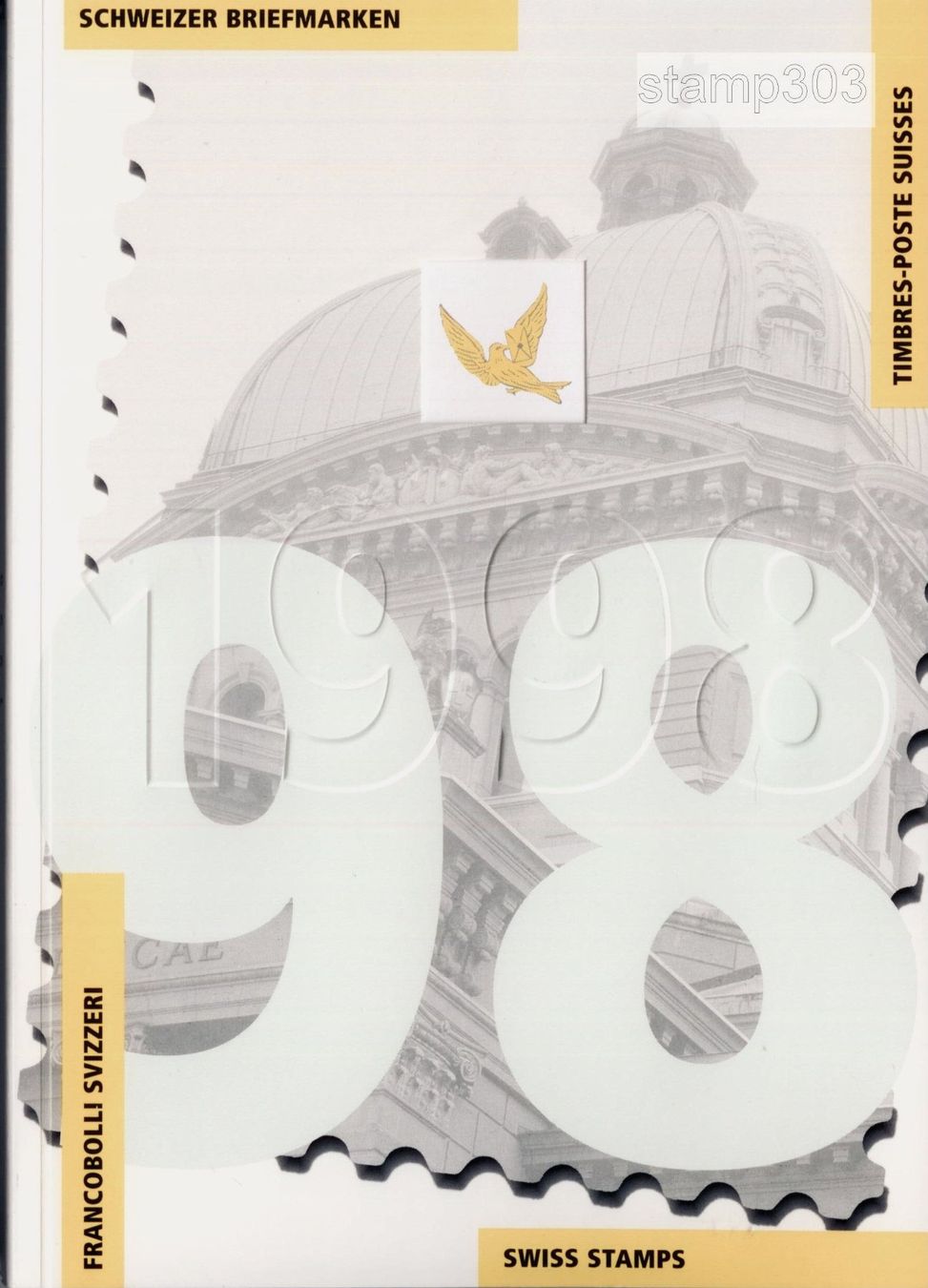 Tutti i francobolli: 1998 Jahrbuch Ersttagsstempel – Usato da Eggersriet venduto da stamp303