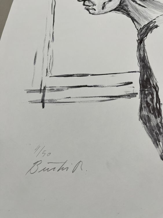 Grafica & Litografie: RENÉ BÜRKI LITHOGRAPHIE SIGNIERT – Usato da Gersau venduto da grafik-kunst 2