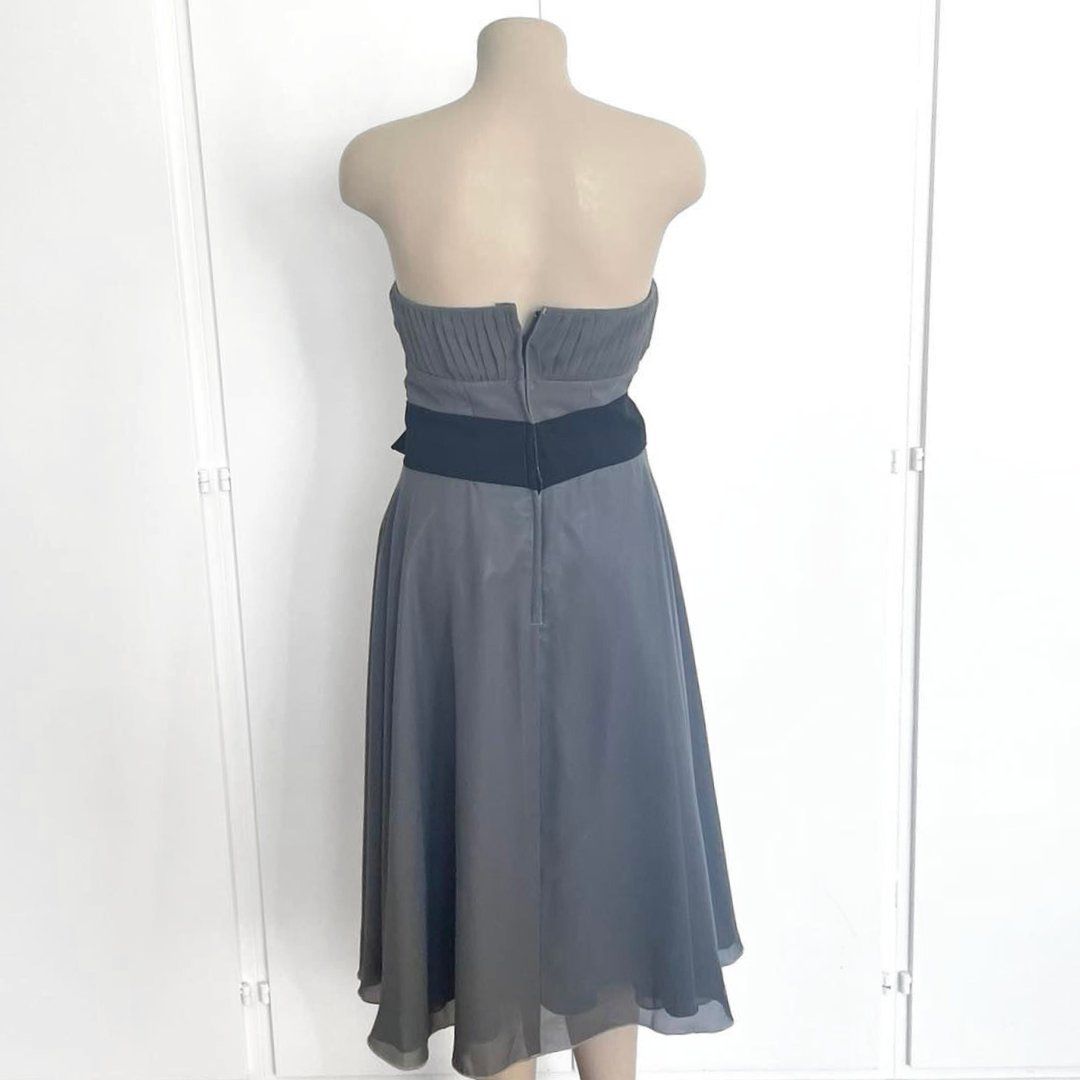 Vestiti: SANS MARQUE Robe Grise Gala Cocktail - Taille S – Usato da Vevey venduto da secondlifevevey 1