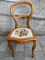 Louis Philippe Stuhl mit Gobelin Stickerei