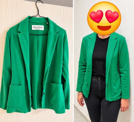Marc O’Polo Damen Blazer Gr. 38 – Grün – neuwertig