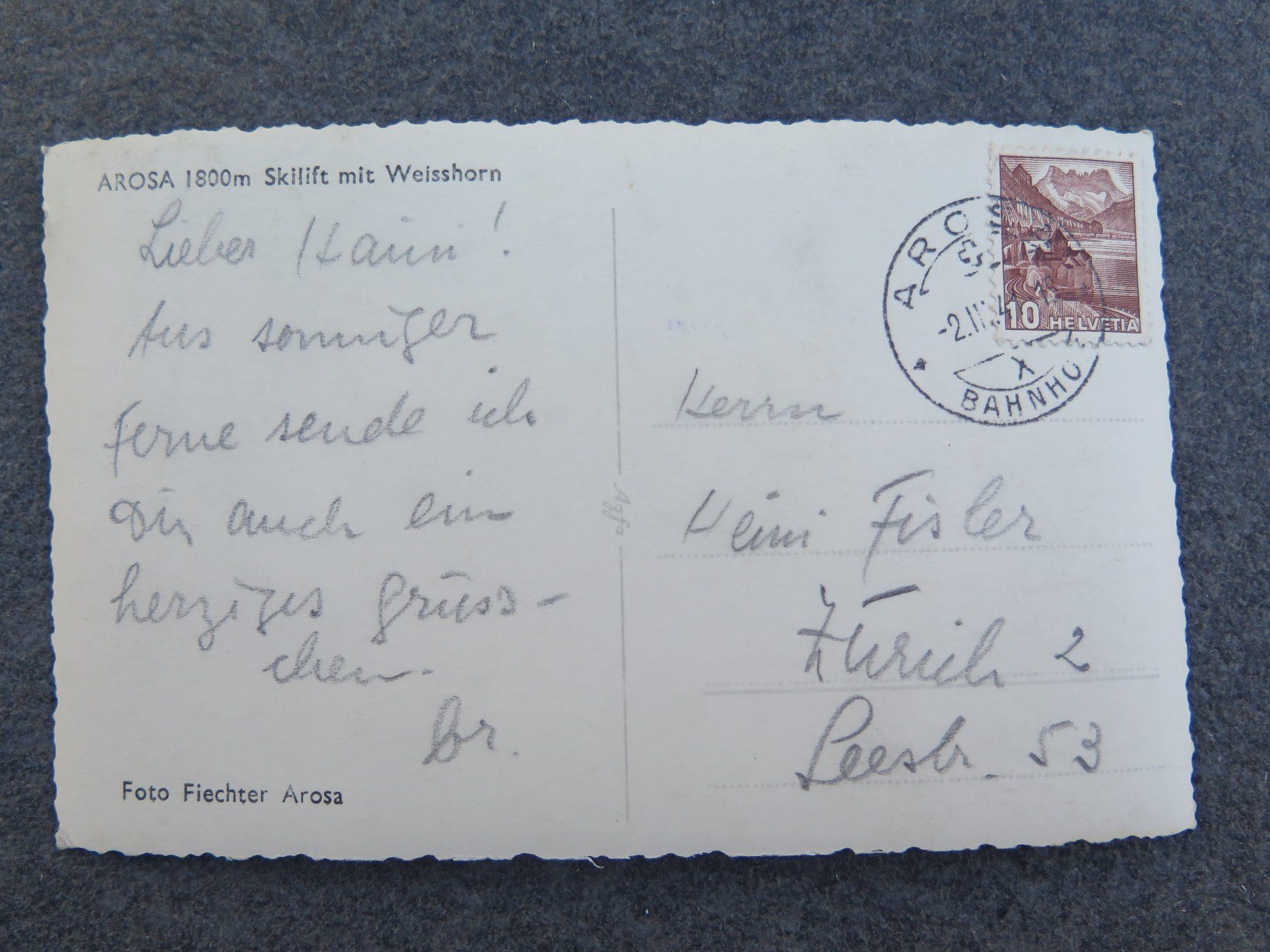 Cartes postales: AROSA - SKILIFT – D'occasion à Wittenbach par lipasal 1