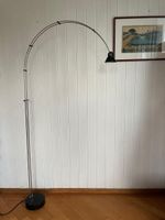 HUSTADT Stehlampe/Bogenlampe, schwarz, Design 80er