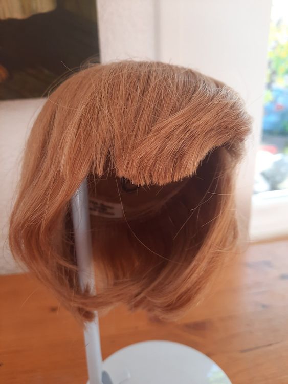 Perruque Pour Poupée Ancienne Luc 5 – 25,5cm – 100% Cheveux Naturels – France