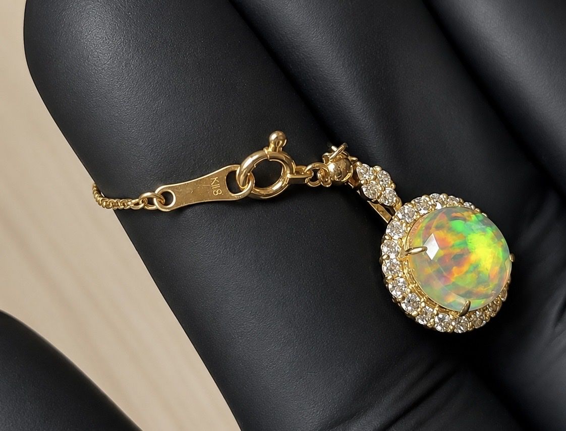 Catenine: Natürlicher Opal & Diamant Halskette – Nuovo (secondo la descrizione) da Tägerwilen venduto da jna_5zmg