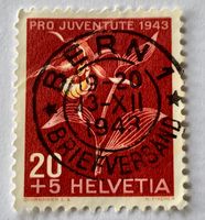 Nr.J 107 Frauenschuh 1943 mit Stempel  Bern