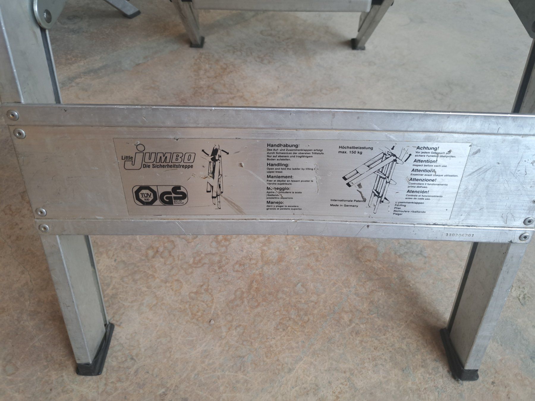 Scale: 2x Zarges Aluleiter Steg Tritt / Trittleiter – Usato da Belp venduto da deal-now 6