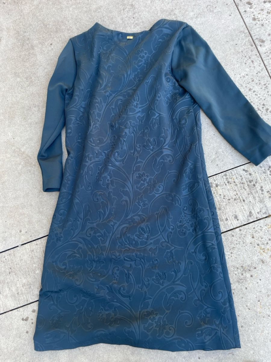 Escada Vestiti: Escada Kleid petrol in ausbrenneroptik gr 36 – Usato da Zürich venduto da eddiekaterblau 3