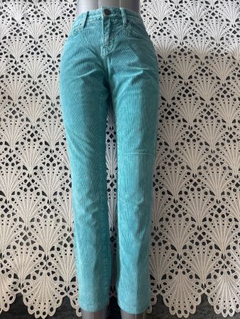 Damen Grüne Hose Cordhose Manchesterhose Türkis Gr 36