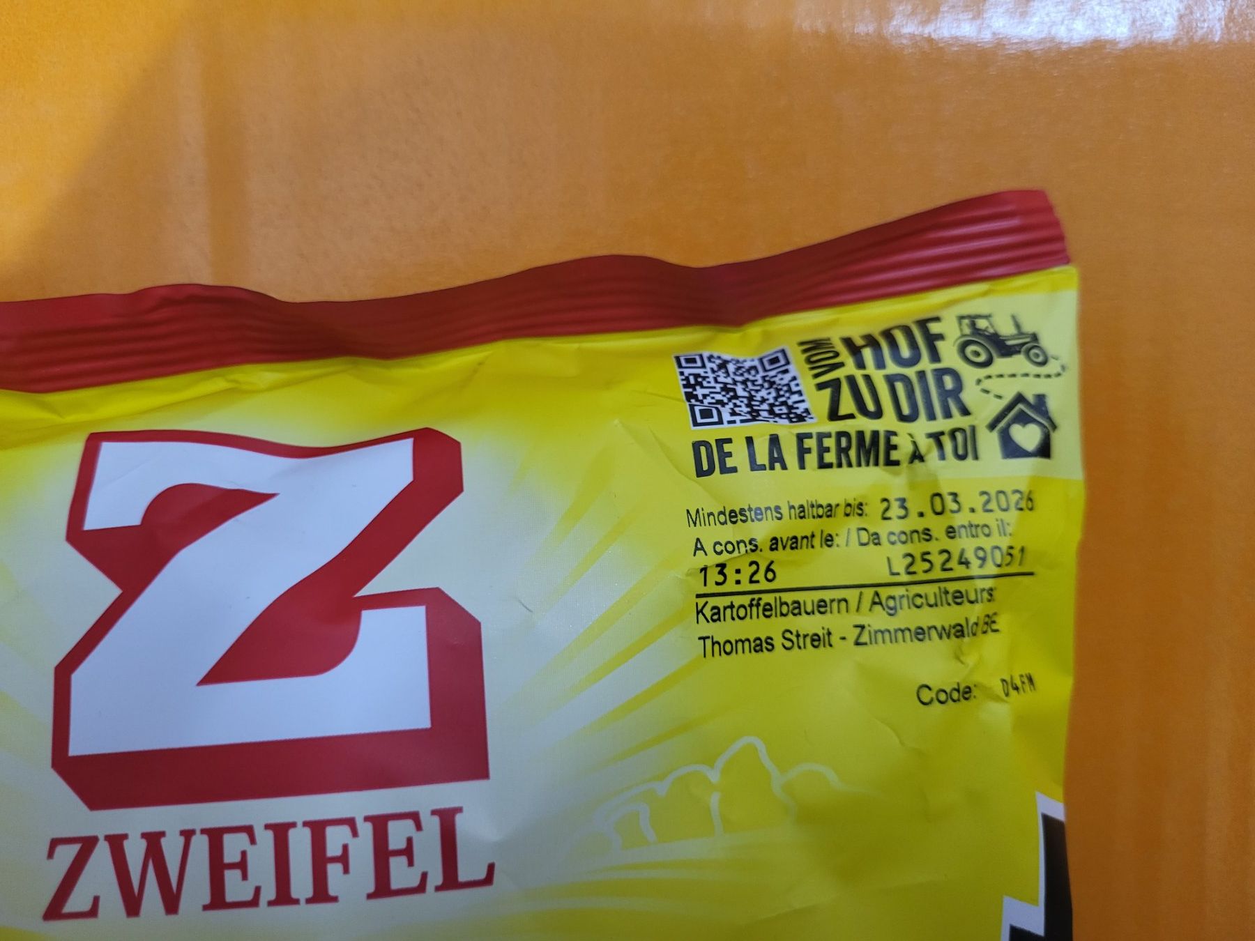 Zweifel Lebensmittel & Spezialitäten: Zweifel Chips AROMAT 150gr – Neu und originalverpackt aus Lufingen von Ganti11 1