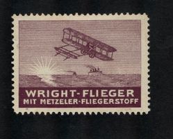 Metzeler Fliegerstoff  Wright-Flieger in Violett.