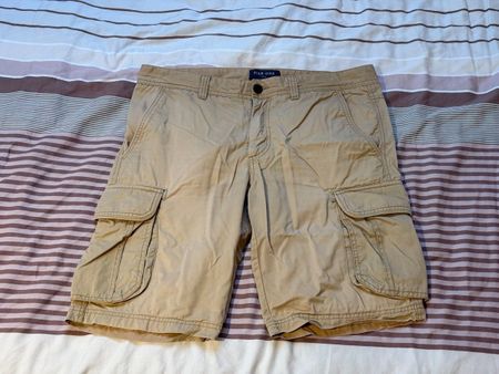 Pier One Shorts Gr. 34 Beige Cargo Sommer Baumwolle