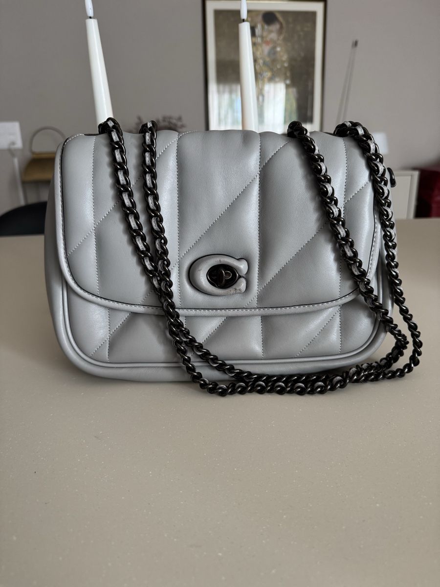 Coach Sacs femmes: Coach Tasche Leder grau – D'occasion à Galgenen par rpoto