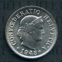 CHF___0.05 1948 stgl * nigelnagelneu! 5 Rappen