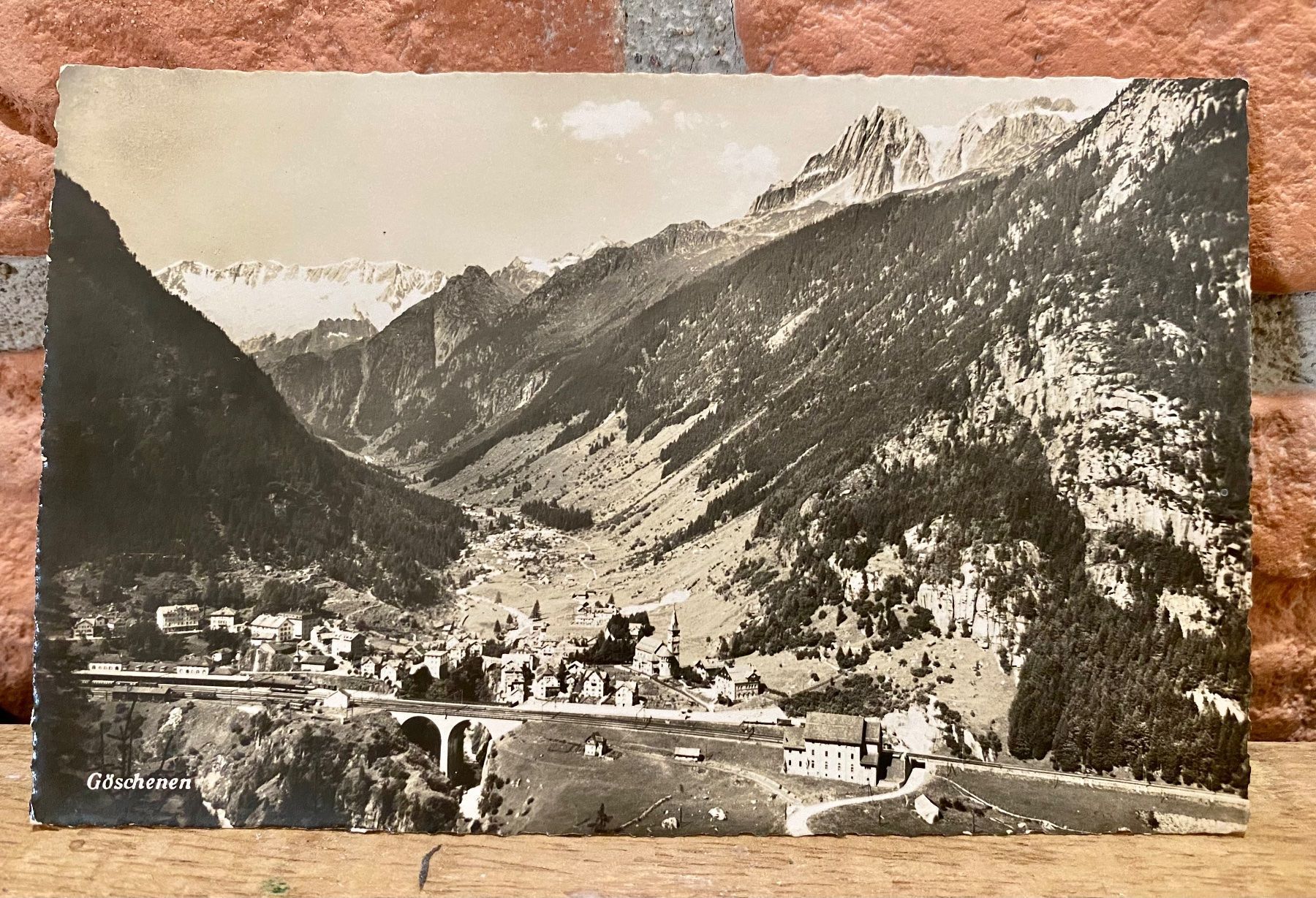 Ansichtskarten: GÖSCHENEN & Gotthardbahn - Bahn Linie – Gebraucht aus Root von ENGLAND-TREASURES