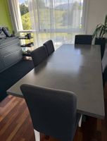 Moderner Esstisch Beton Optik mit 6 Stühlen zu verkaufen!