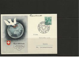carte journée du timbre 1945