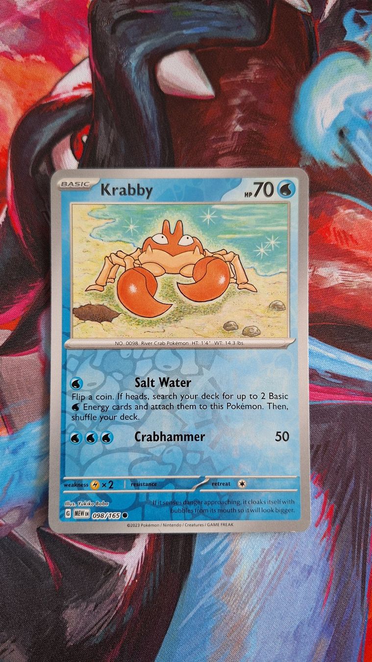 Pokémon Carte collezionabili: Krabby - Reverse Holo - Pokemon Mew 151 – Usato da Altstätten SG venduto da GGsGameshop